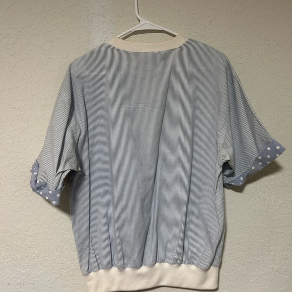 Vintage 90’s Holiday Beach Club mixed media patch work short sleeve shirt - Picture 6 of 8